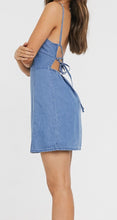 Load image into Gallery viewer, Soft denim slip dress in midwash blue
